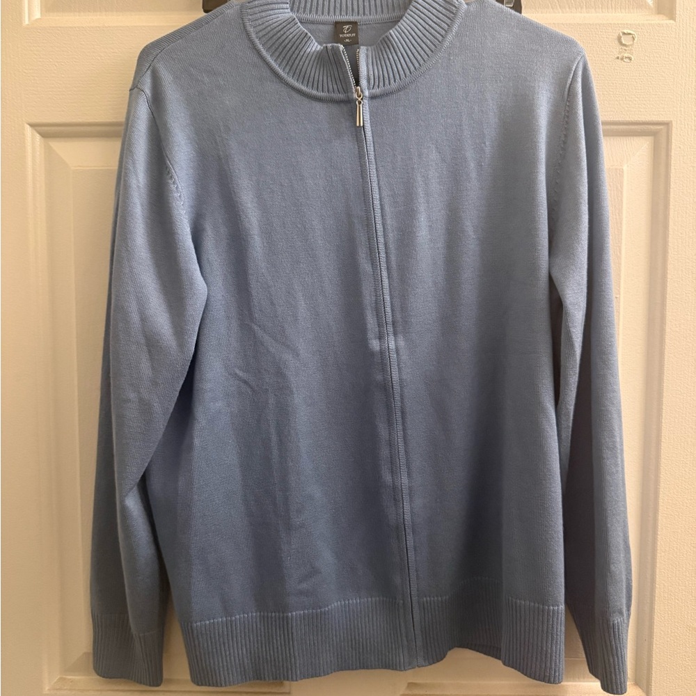 Totatuit zip up knitted cardigan